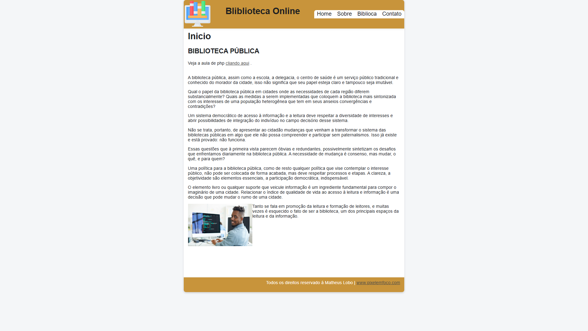 Sistema de gerenciamento de biblioteca digital