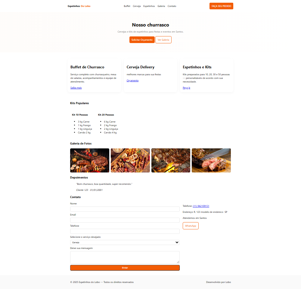 Calculadora de churrasco - Organização de eventos